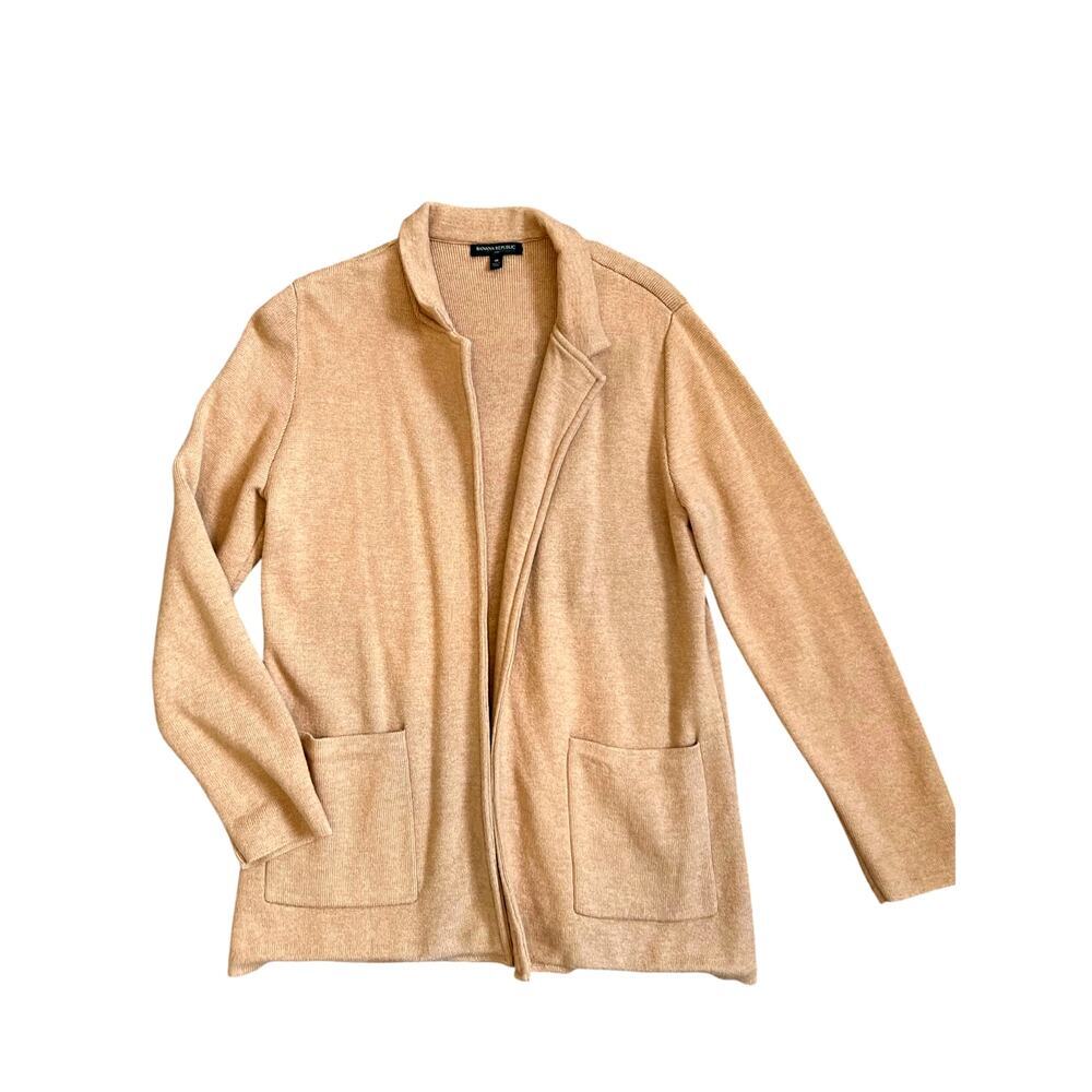 Banana Republic Camel Tan Open Cardigan Size Medium